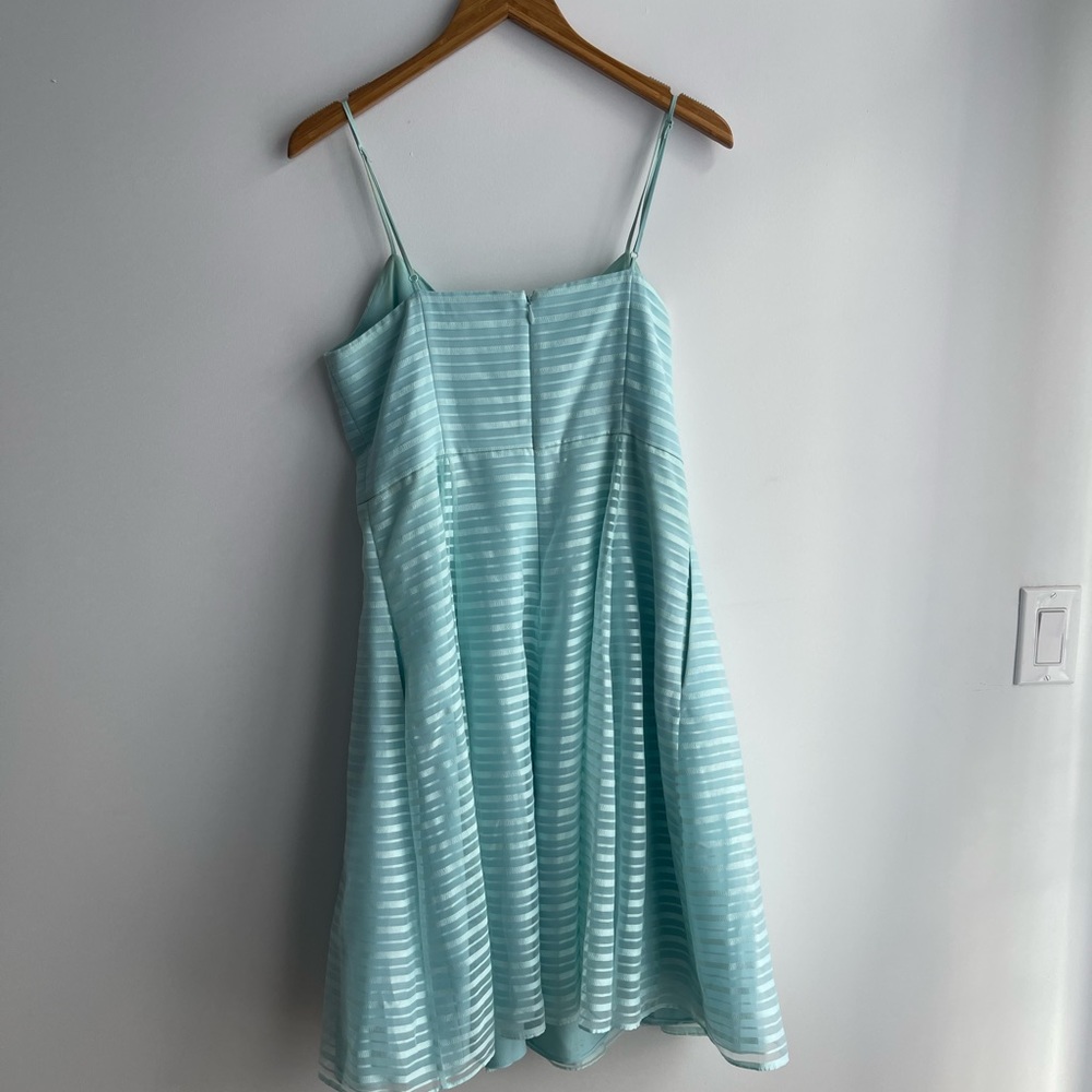 Halston Heritage Organza Cocktail Dress – Seafoam - Picture 4 of 7